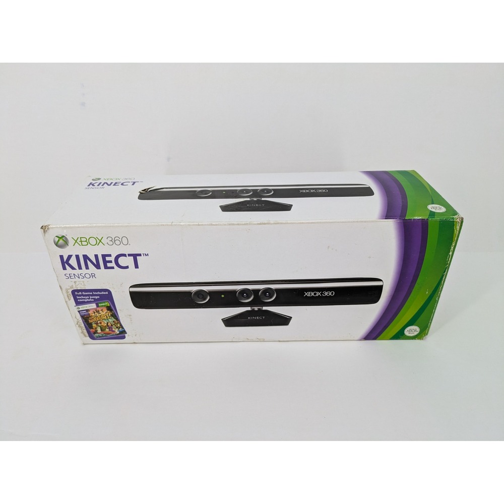 Genuine OEM Microsoft Xbox 360 Kinect Camera Sensor 1414 Black Cables Box TESTED